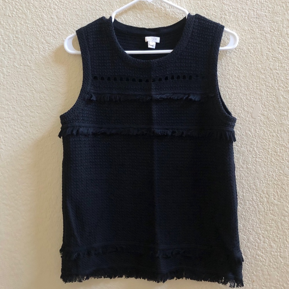 J.Crew Sweater Fringe Tank